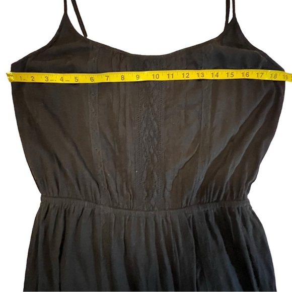 NEW Revolve Ella Moss  ‘Blanca’ Midi Dress in BLACK Large Ruffled Lace - Picture 8 of 16